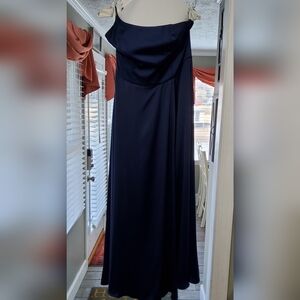 David's Bridal Navy Blue Cocktail Dress